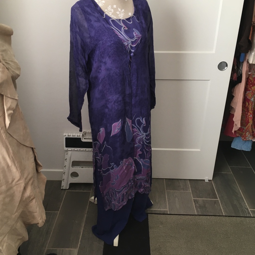 Three piece slack suit